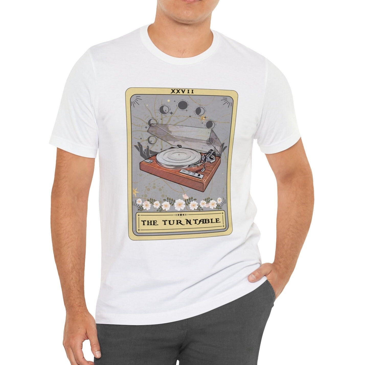 The Turntable Tarot Card Shirt, Vinyl Lover