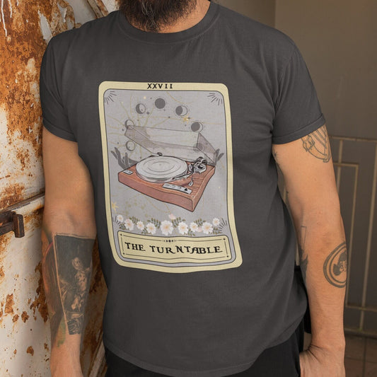 The Turntable Tarot Card Shirt, Vinyl Lover