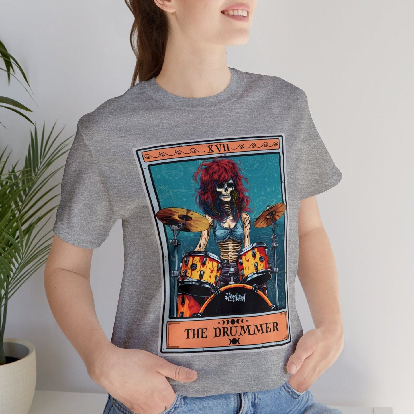 Woman Drummer Tarot Card Shirt