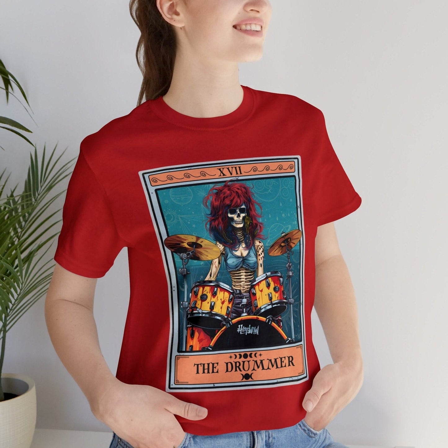 Woman Drummer Tarot Card Shirt