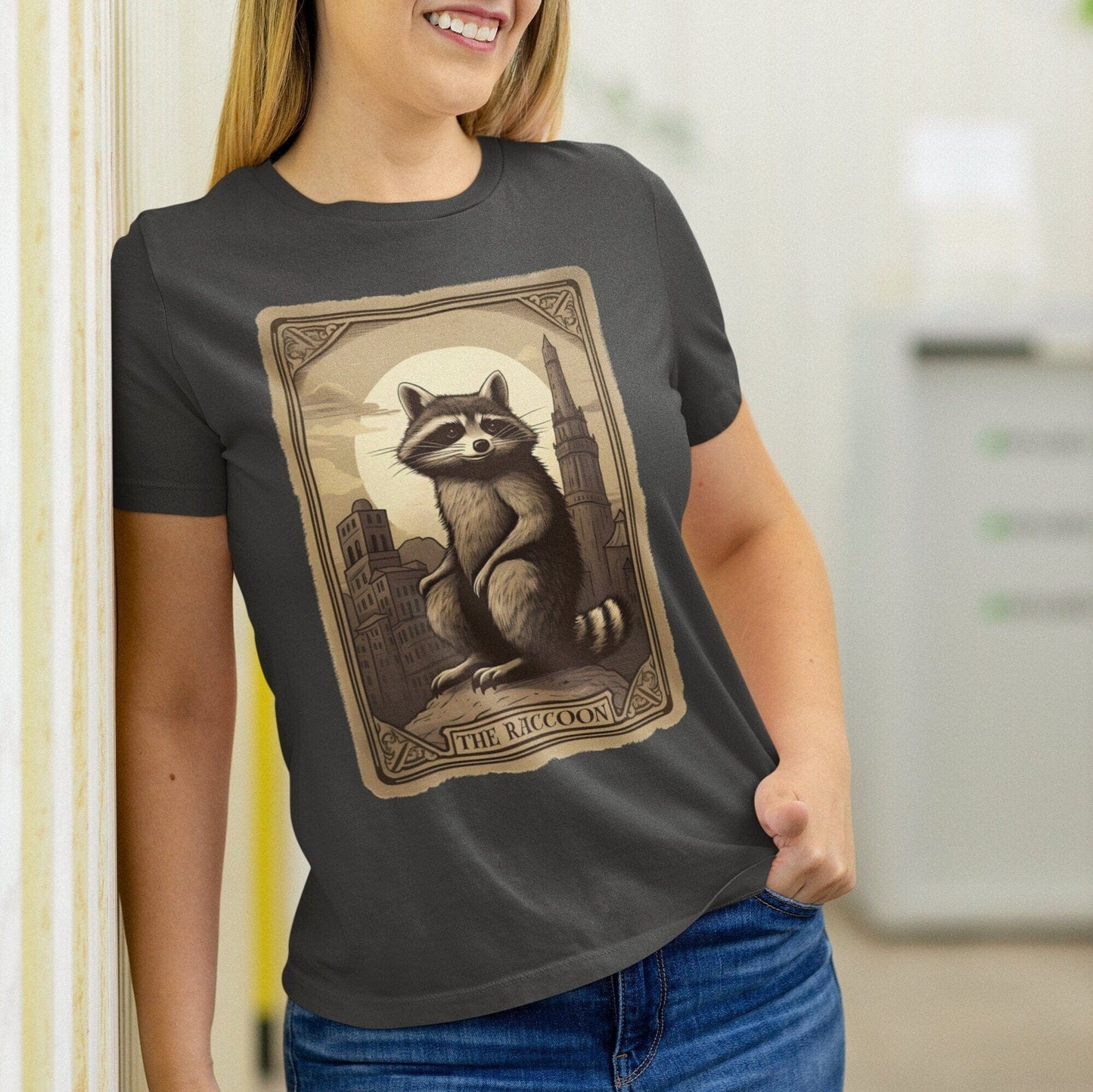 The Raccoon Tarot Card Shirt, Animal Lover