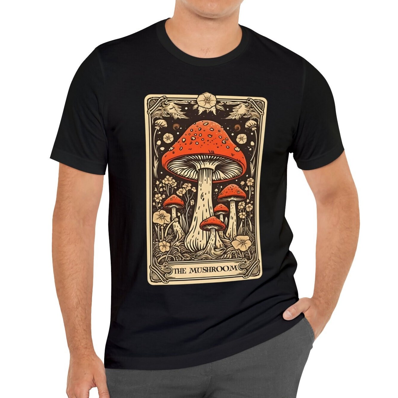 The Mushroom Tarot Card Shirt, Foraging Mycology
