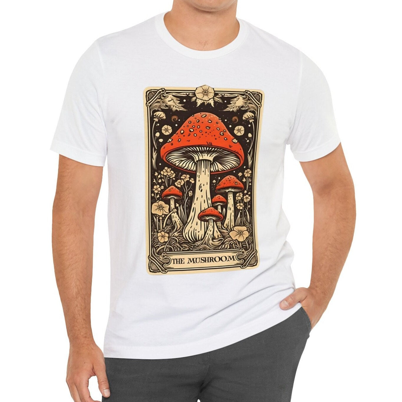 The Mushroom Tarot Card Shirt, Foraging Mycology