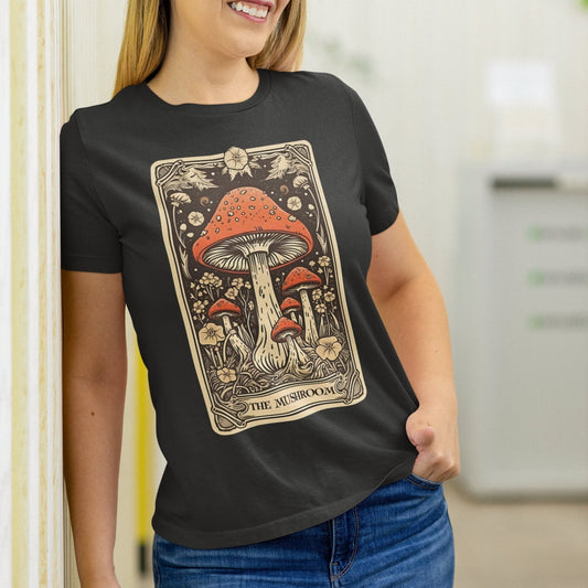 The Mushroom Tarot Card Shirt, Foraging Mycology