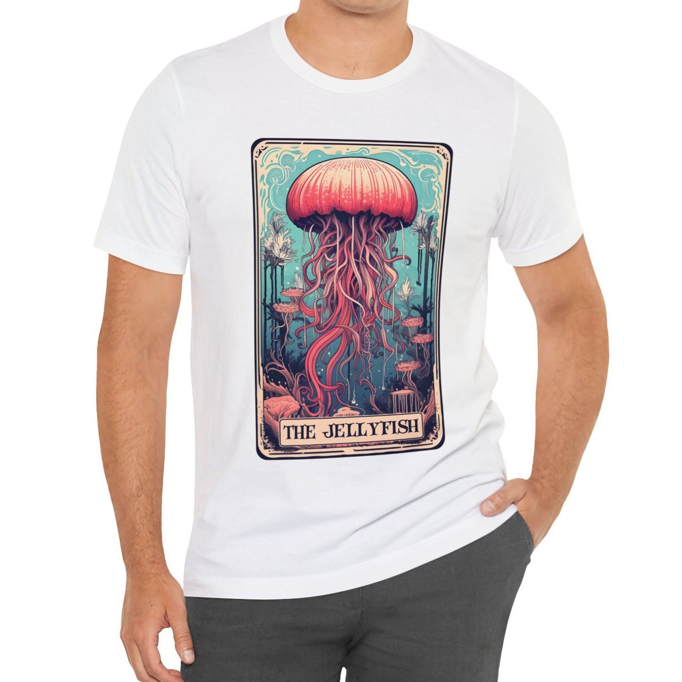 The Jellyfish Tarot Card Shirt, Ocean Marine Biologist