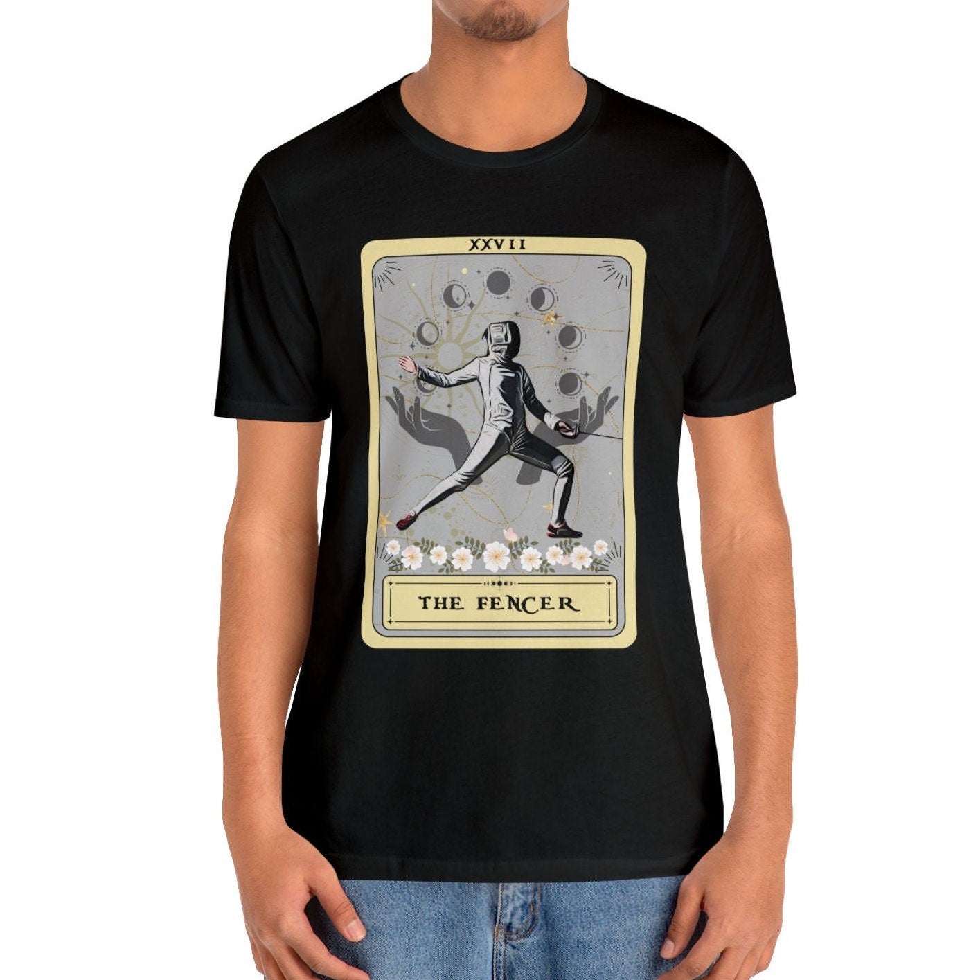 The Fencer Tarot Card Shirt, fencing