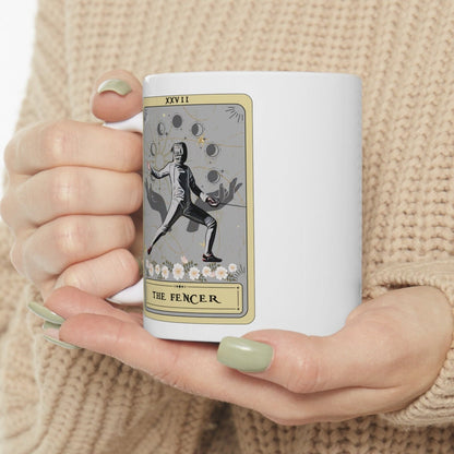 The Fencer Tarot Card Mug, Fencing