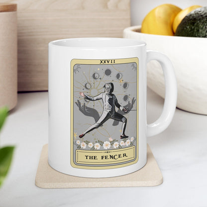 The Fencer Tarot Card Mug, Fencing