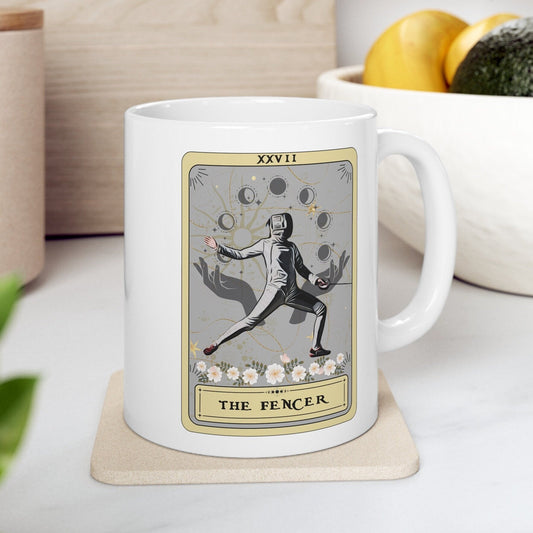 The Fencer Tarot Card Mug, Fencing