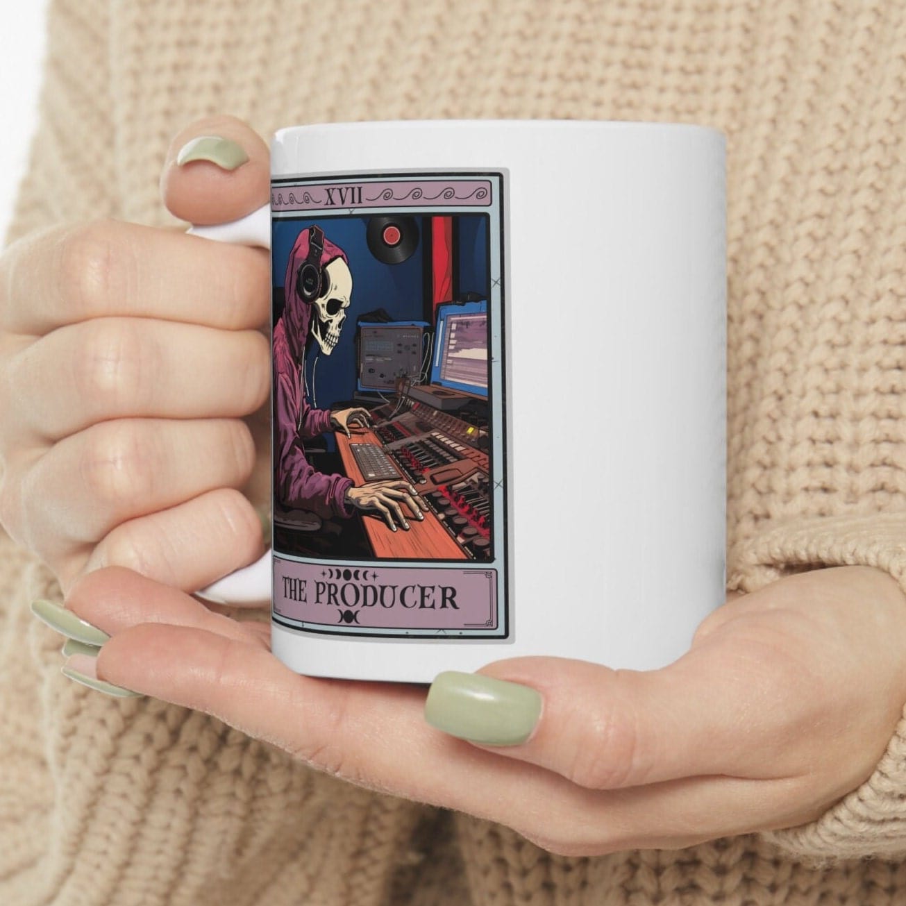 The Producer Tarot Card Mug, Music Recording Studio