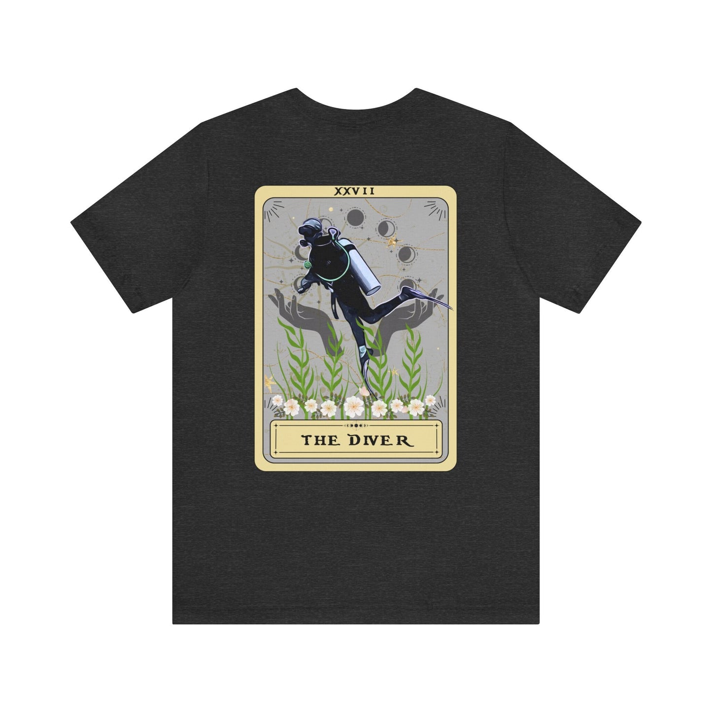 The Diver Tarot Card Shirt BACK PRINT, Scuba Diving