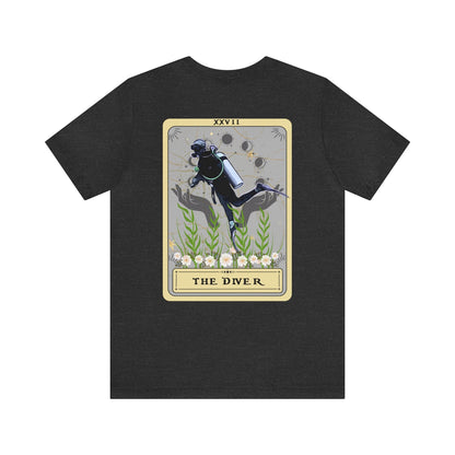 The Diver Tarot Card Shirt BACK PRINT, Scuba Diving