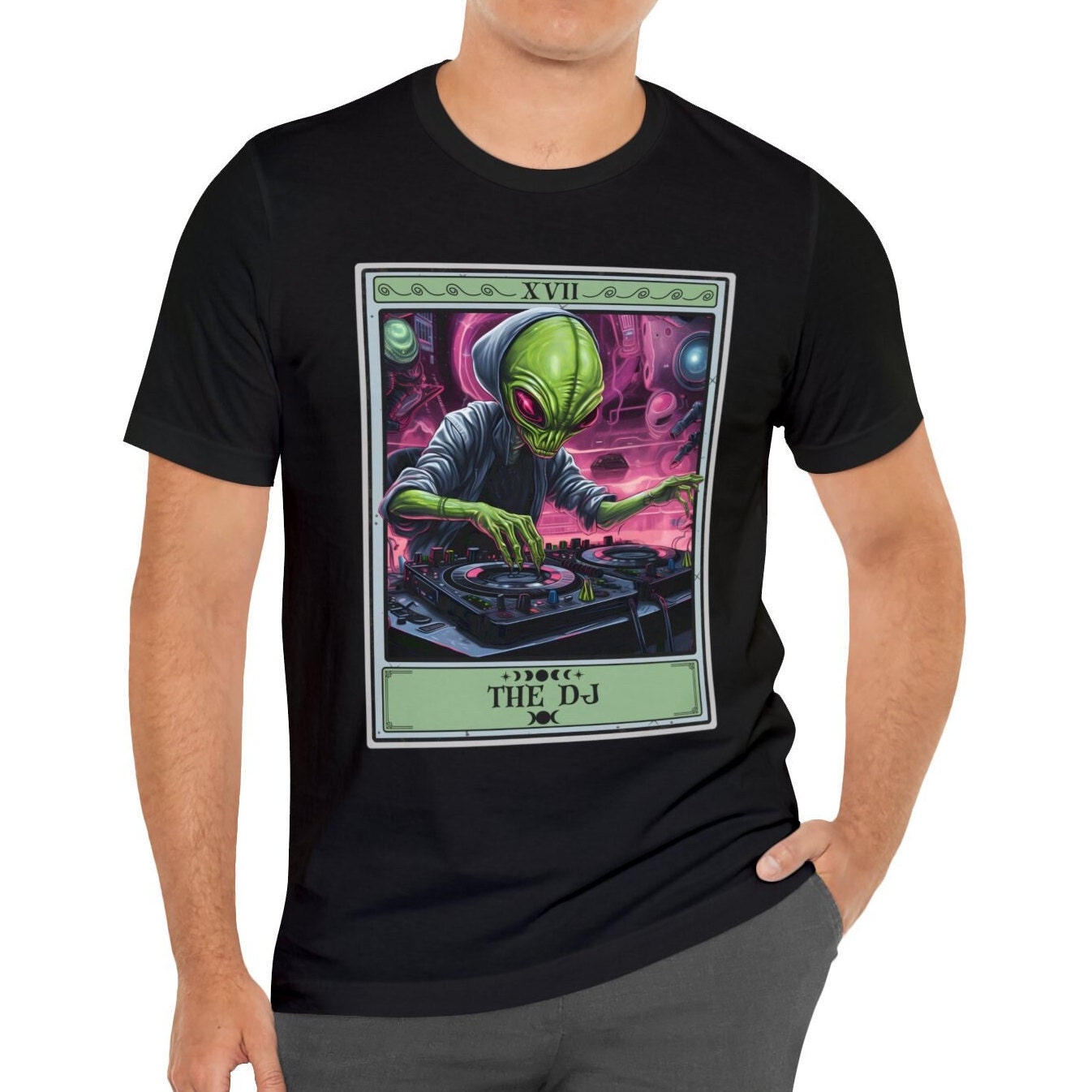 The DJ Tarot Card Shirt Alien