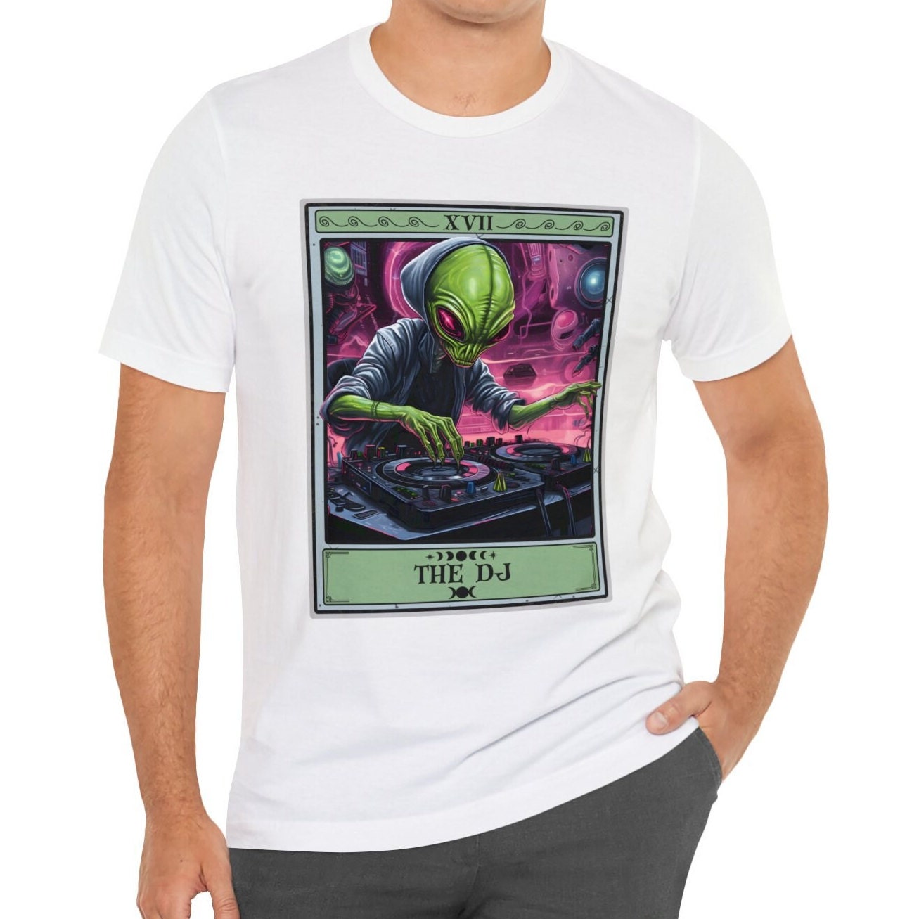 The DJ Tarot Card Shirt Alien