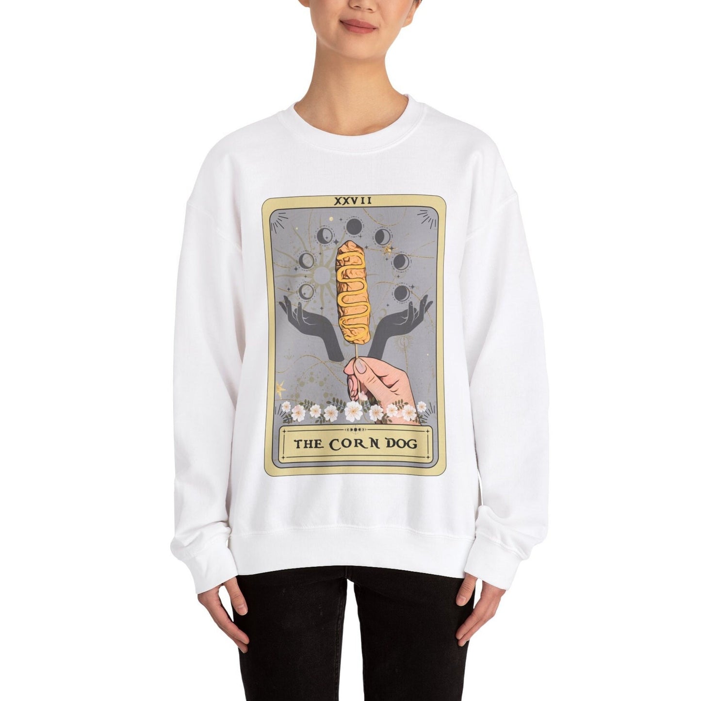 Corn Dog Tarot Card Sweatshirt