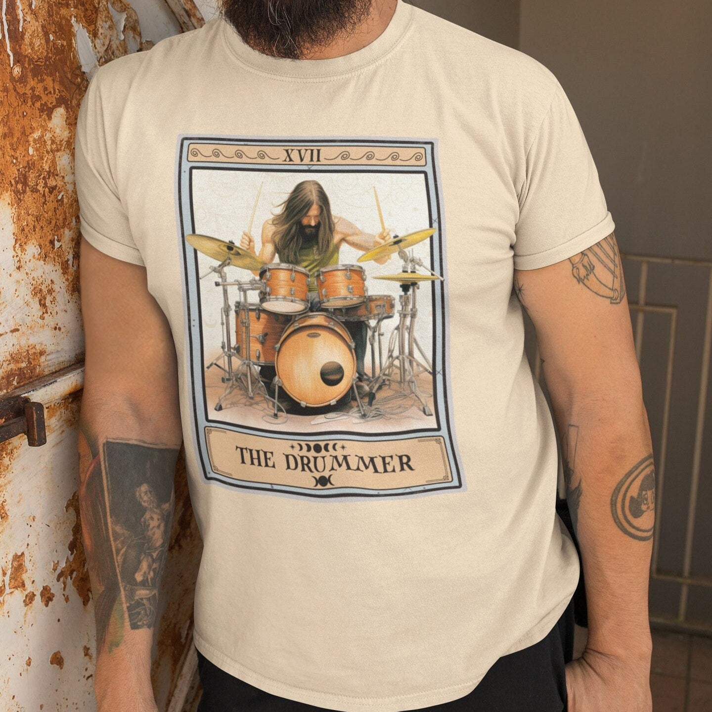 The Drummer Tarot Card Shirt, Drums Player