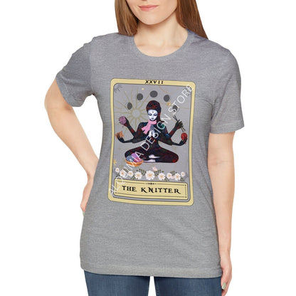 The Knitter Goddess Tarot Card Shirt, Knitting