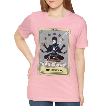 The Sewer Goddess Tarot Card Shirt, Sewing