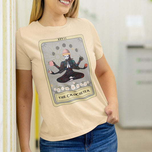The Crocheter Goddess Tarot Card Shirt