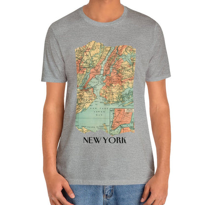 New York City Vintage Map T-shirt