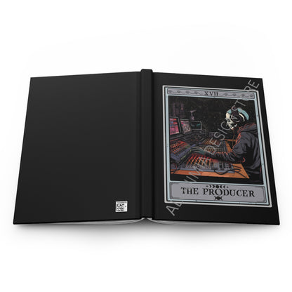 The Music Producer Tarot Card Journal 6" x 8" Hardcover Journal, Spiral Notebook