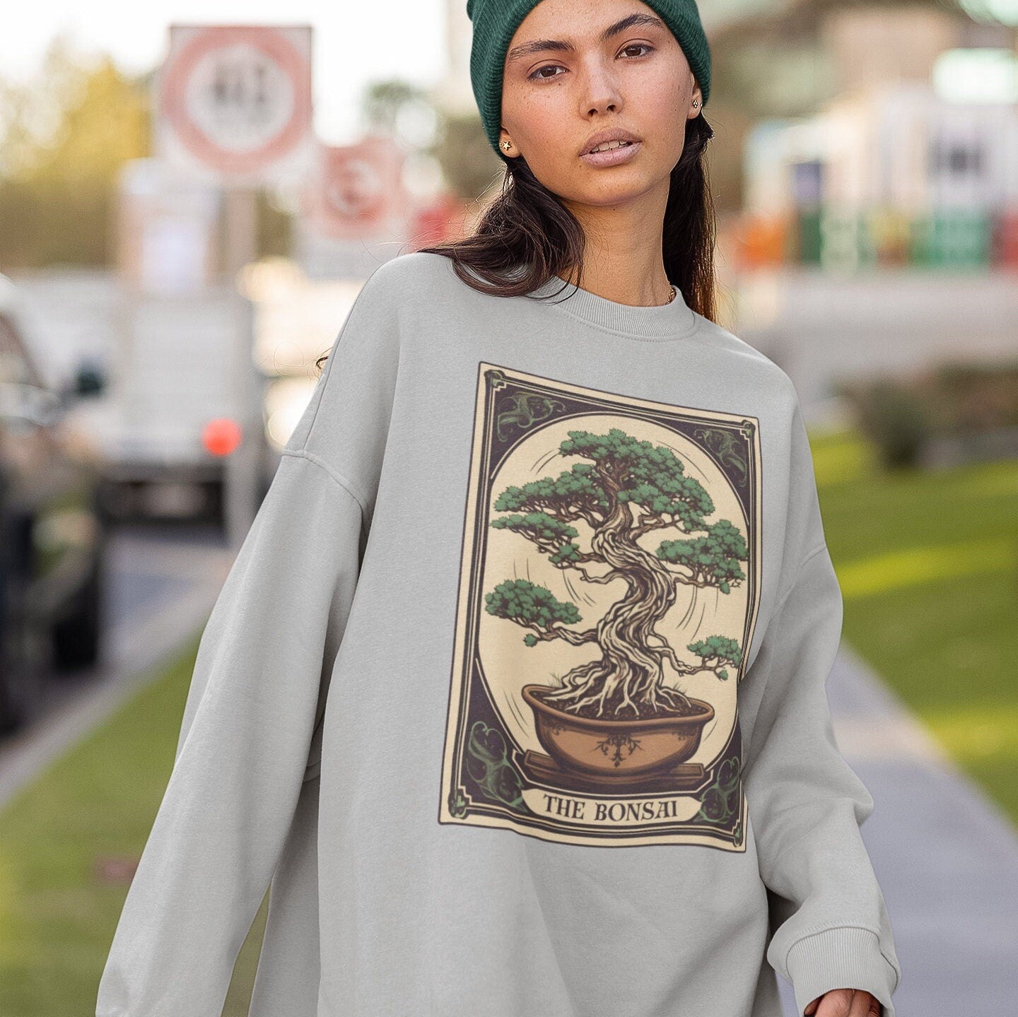 Bonsai Tarot Card Sweatshirt