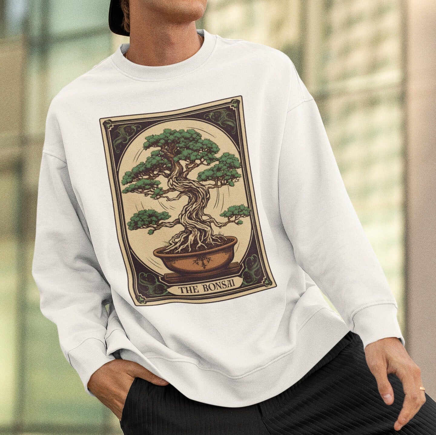 Bonsai Tarot Card Sweatshirt