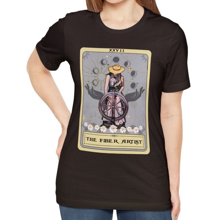 The Fiber Artist Tarot Card Shirt, Yarn Lover