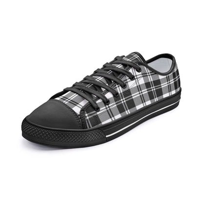 Black & White Tartan Shoes