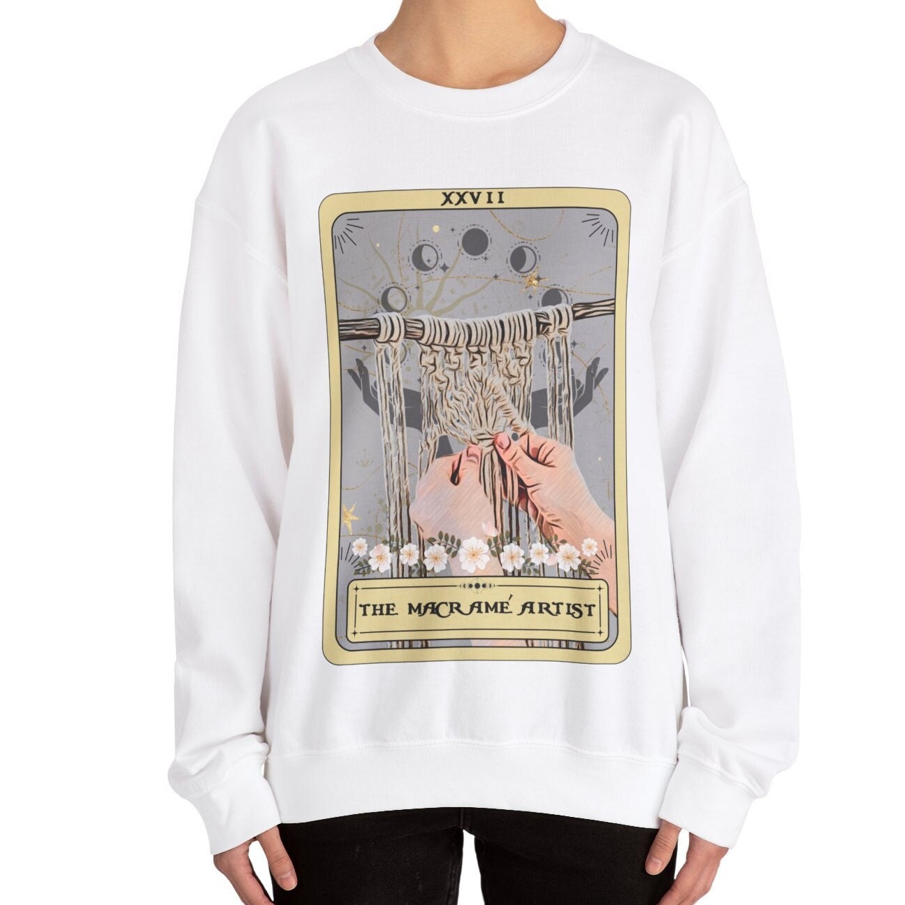 The Macrame Artist Tarot Card Sweatshirt