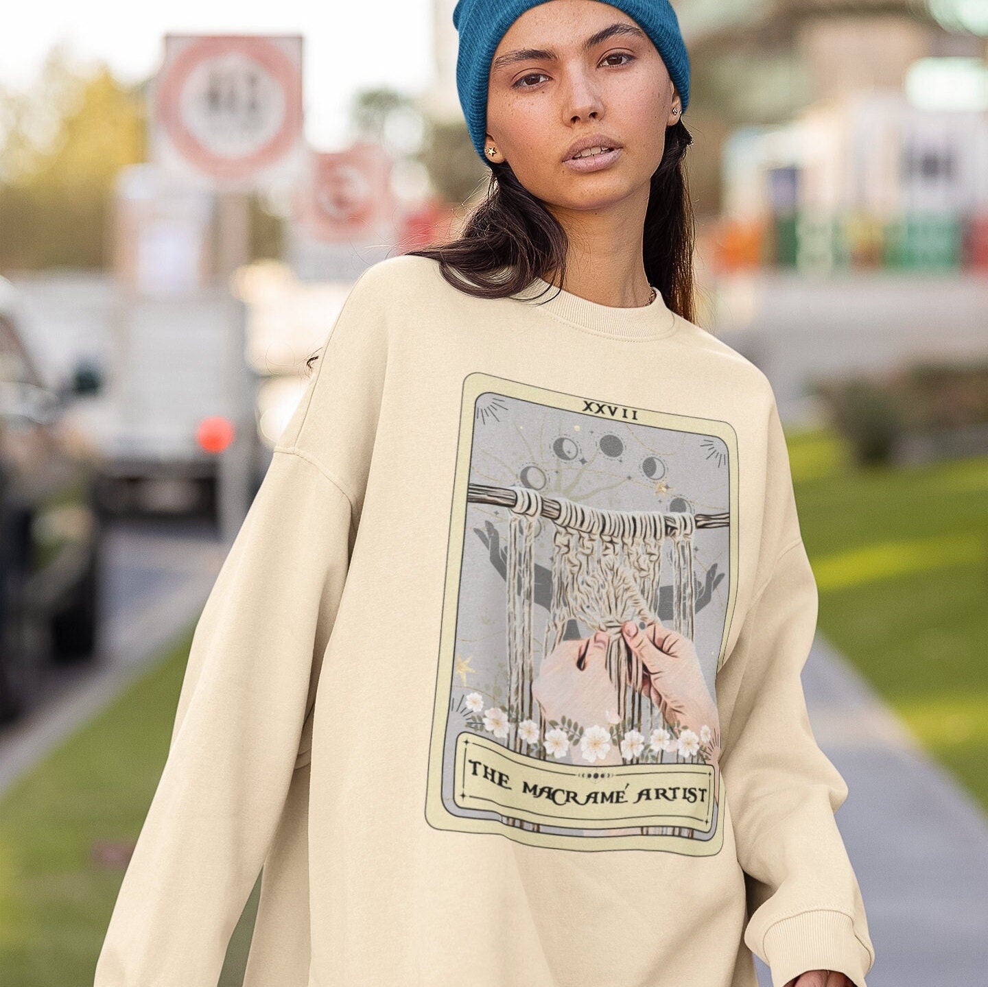 The Macrame Artist Tarot Card Sweatshirt