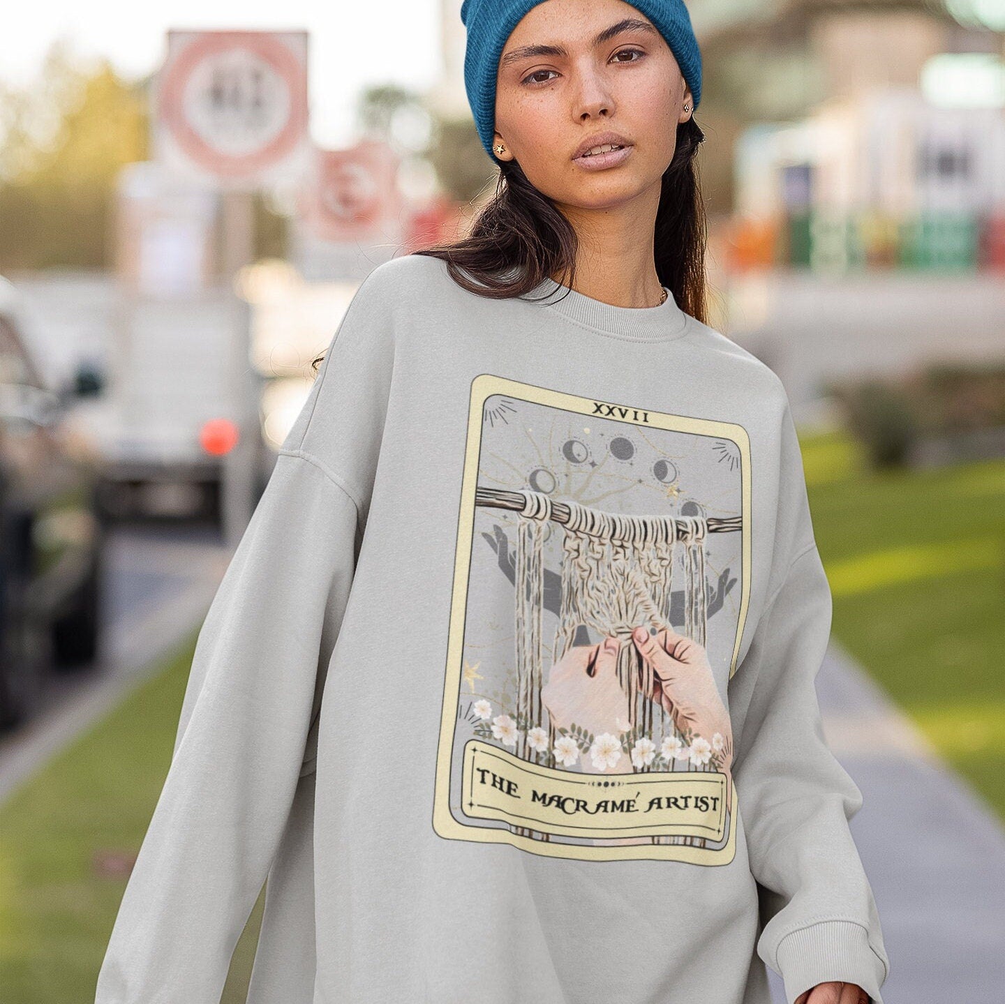 The Macrame Artist Tarot Card Sweatshirt