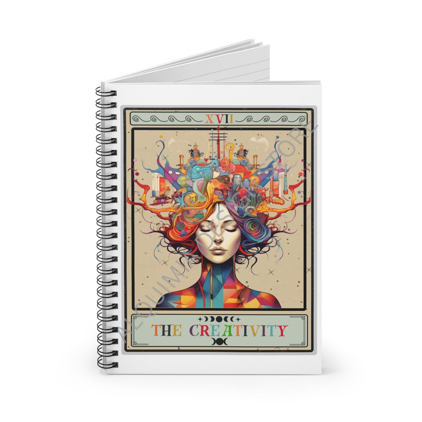 The Creativity Tarot Card Journal, Writer Gifts For Author 6" x 8" Notebook