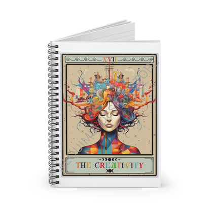 The Creativity Tarot Card Journal, Writer Gifts For Author 6" x 8" Notebook