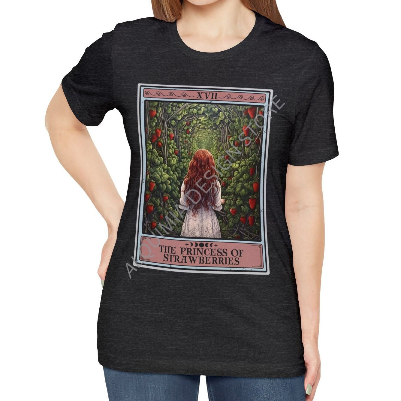 The Princess of Strawberries Tarot Card Shirt, Strawberry Lover