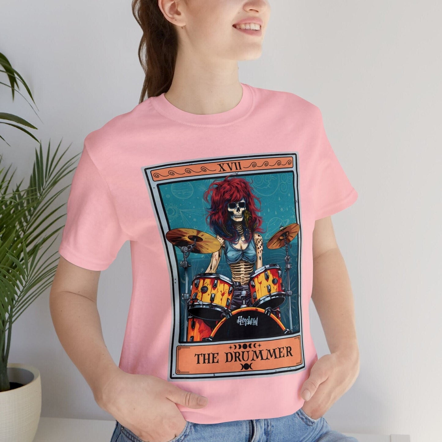 Woman Drummer Tarot Card Shirt