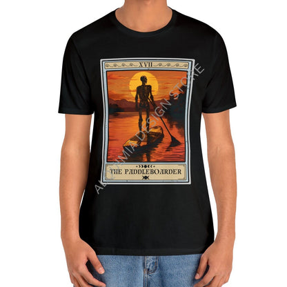 The Paddleboarder Tarot Card Shirt, Stand Up Paddleboarding