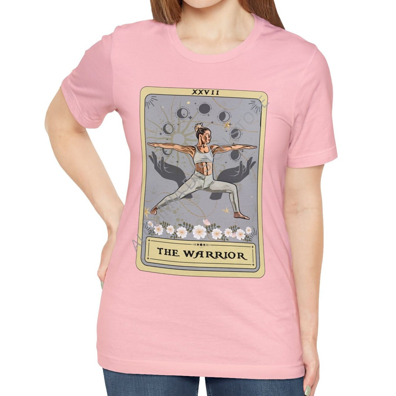 The Warrior Tarot Card Shirt, Yoga Pose