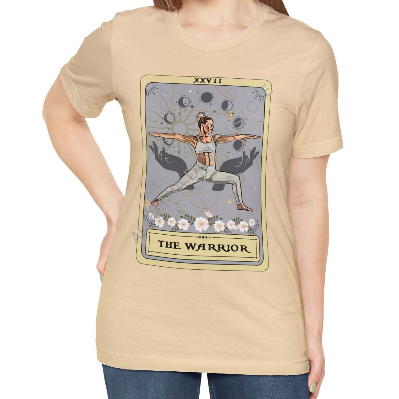 The Warrior Tarot Card Shirt, Yoga Pose