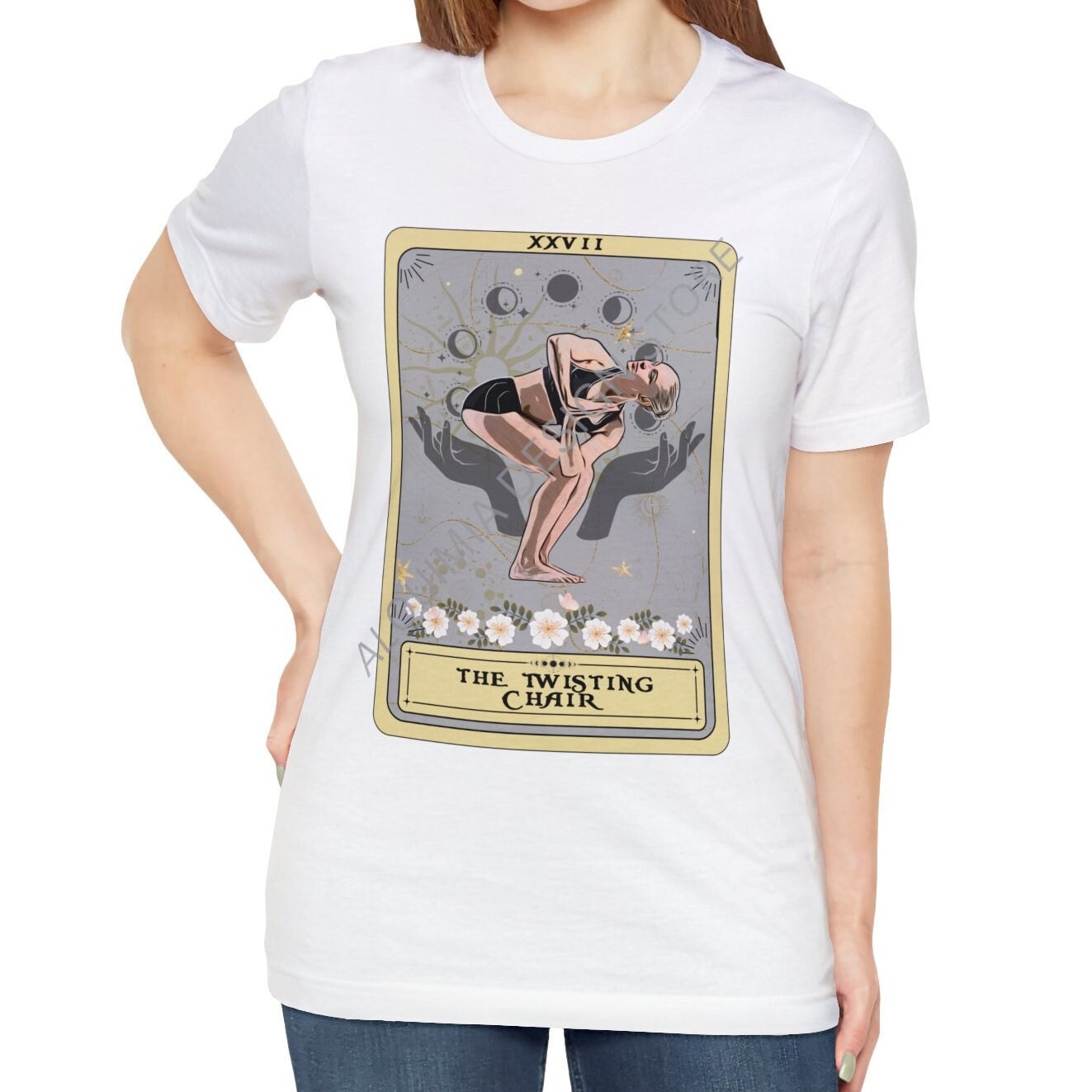 Yoga Pose, The Twisting Chair Tarot Card Shirt