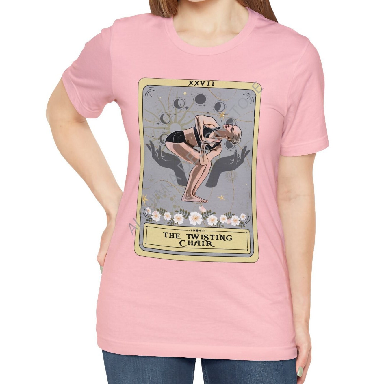 Yoga Pose, The Twisting Chair Tarot Card Shirt