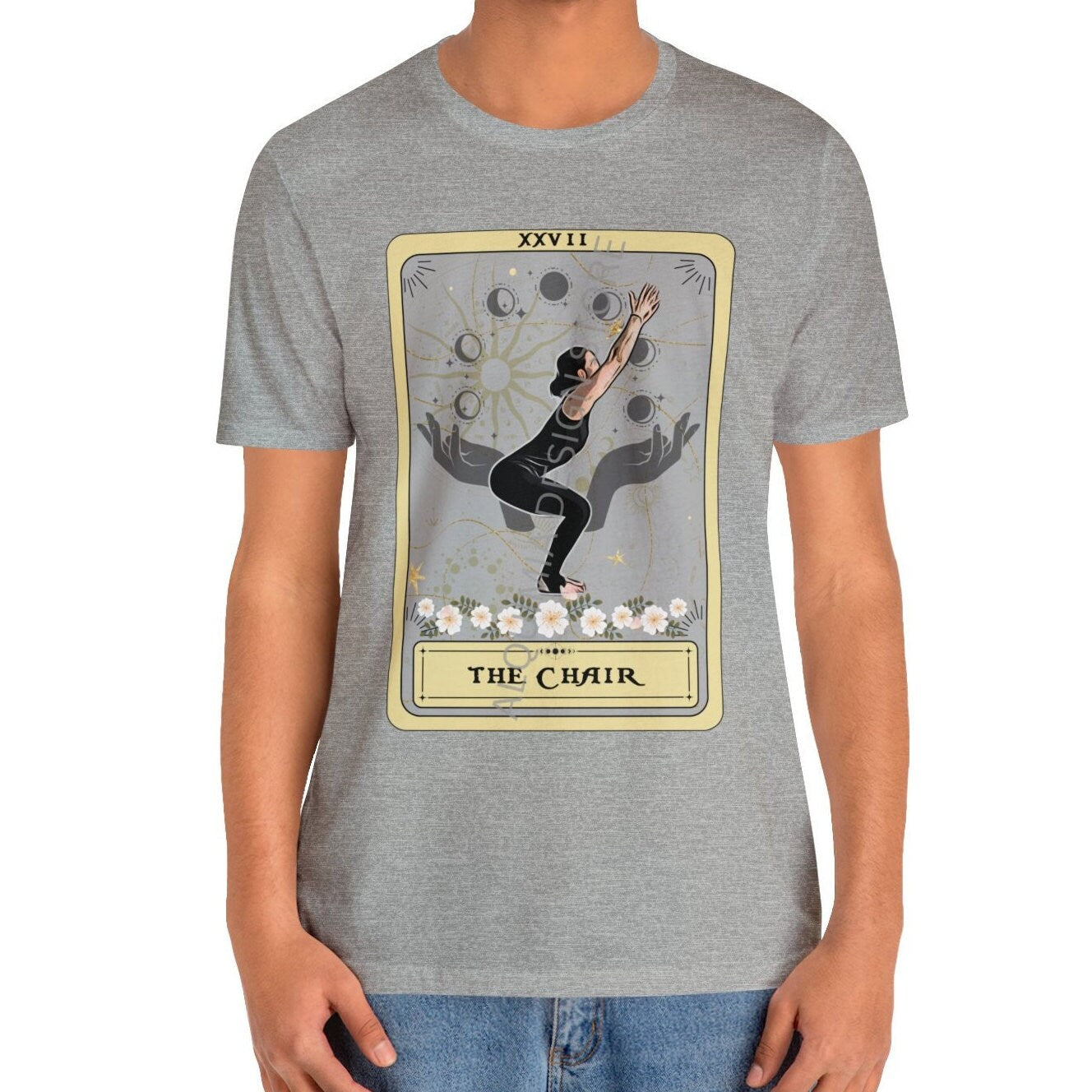 Yoga Pose, The Chair Tarot Card Shirt