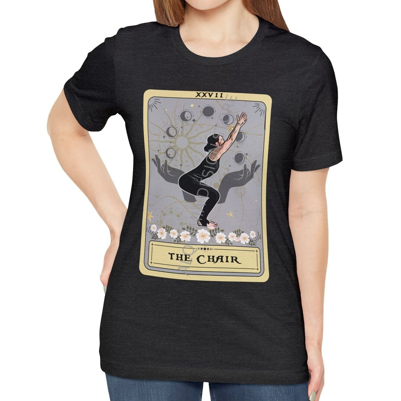 Yoga Pose, The Chair Tarot Card Shirt