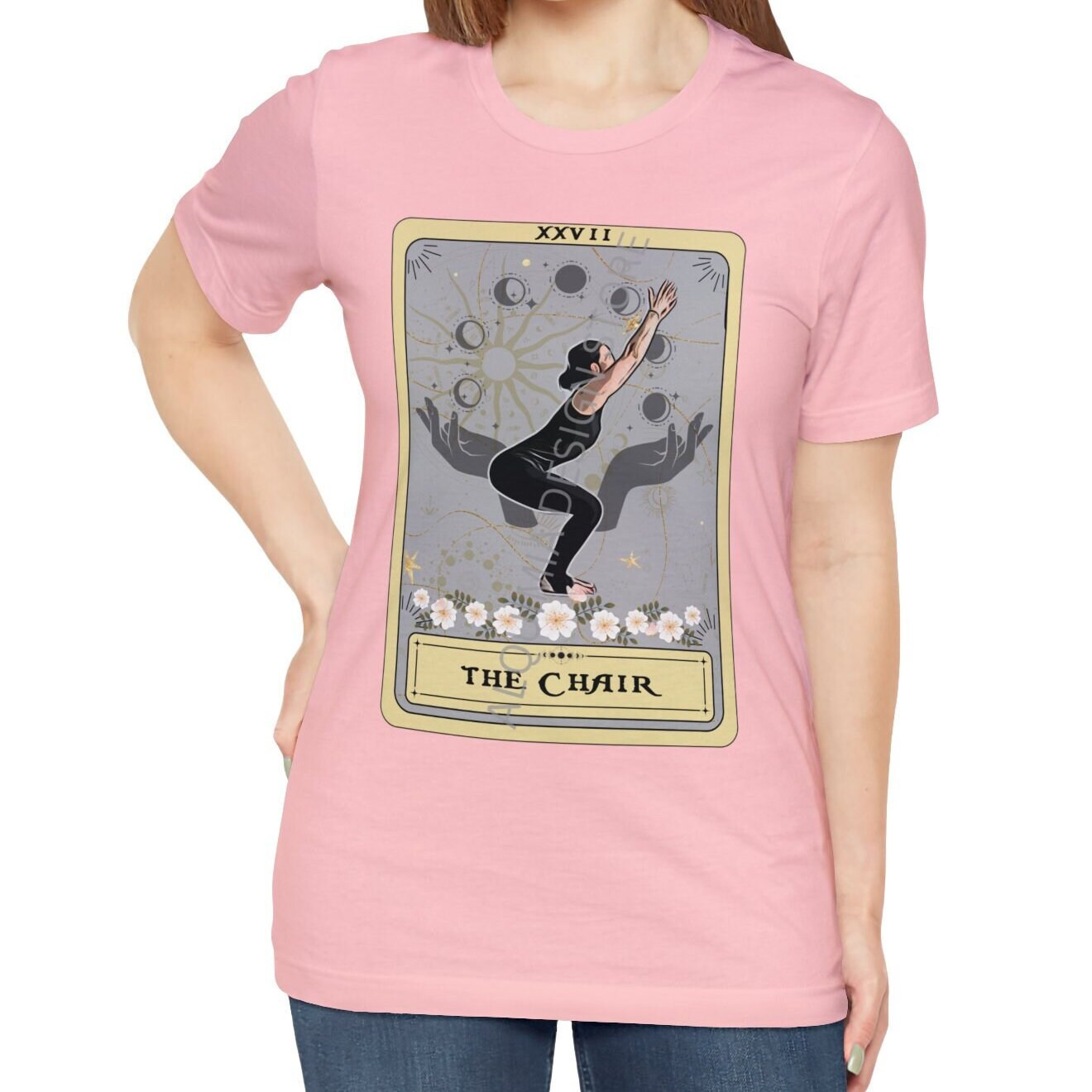 Yoga Pose, The Chair Tarot Card Shirt