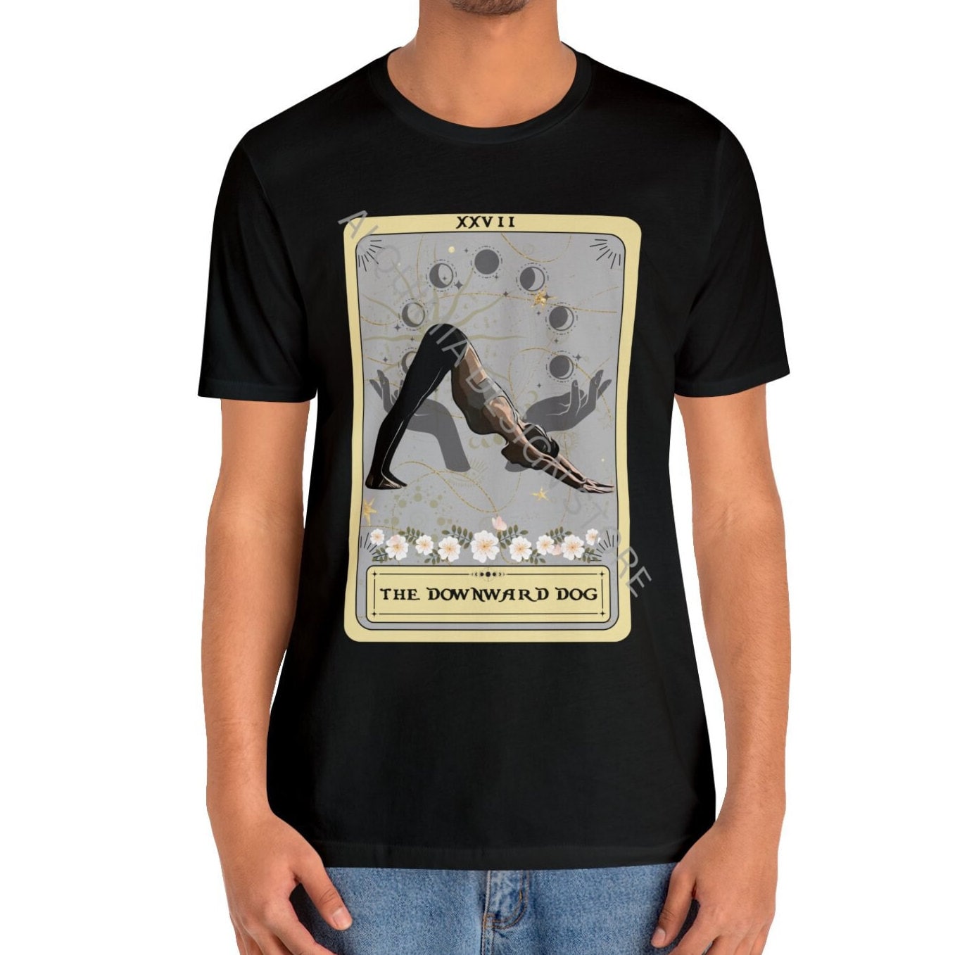 Yoga Pose, The Downward Dog Tarot Card Shirt