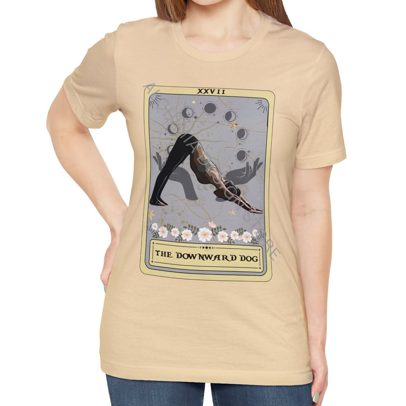 Yoga Pose, The Downward Dog Tarot Card Shirt