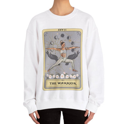 The Warrior Tarot Card Sweatshirt, Yoga Pose