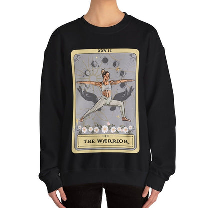 The Warrior Tarot Card Sweatshirt, Yoga Pose