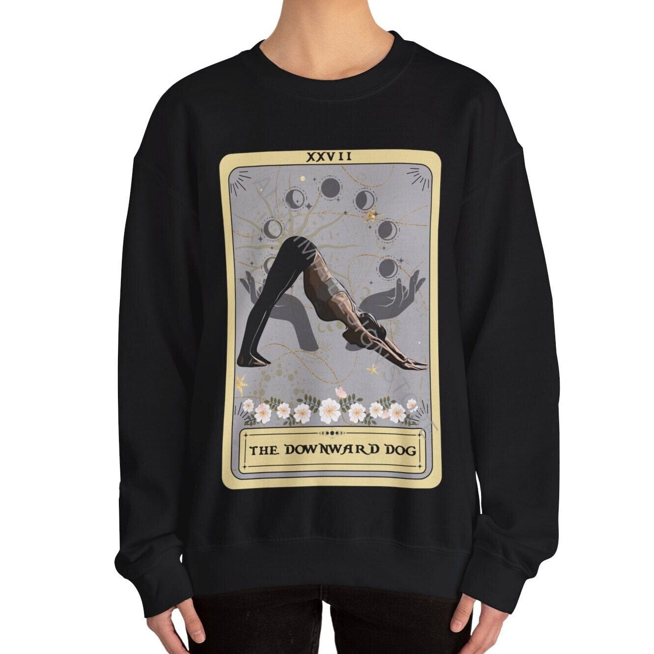 Yoga Poses Sweatshirt, The Downward Dog