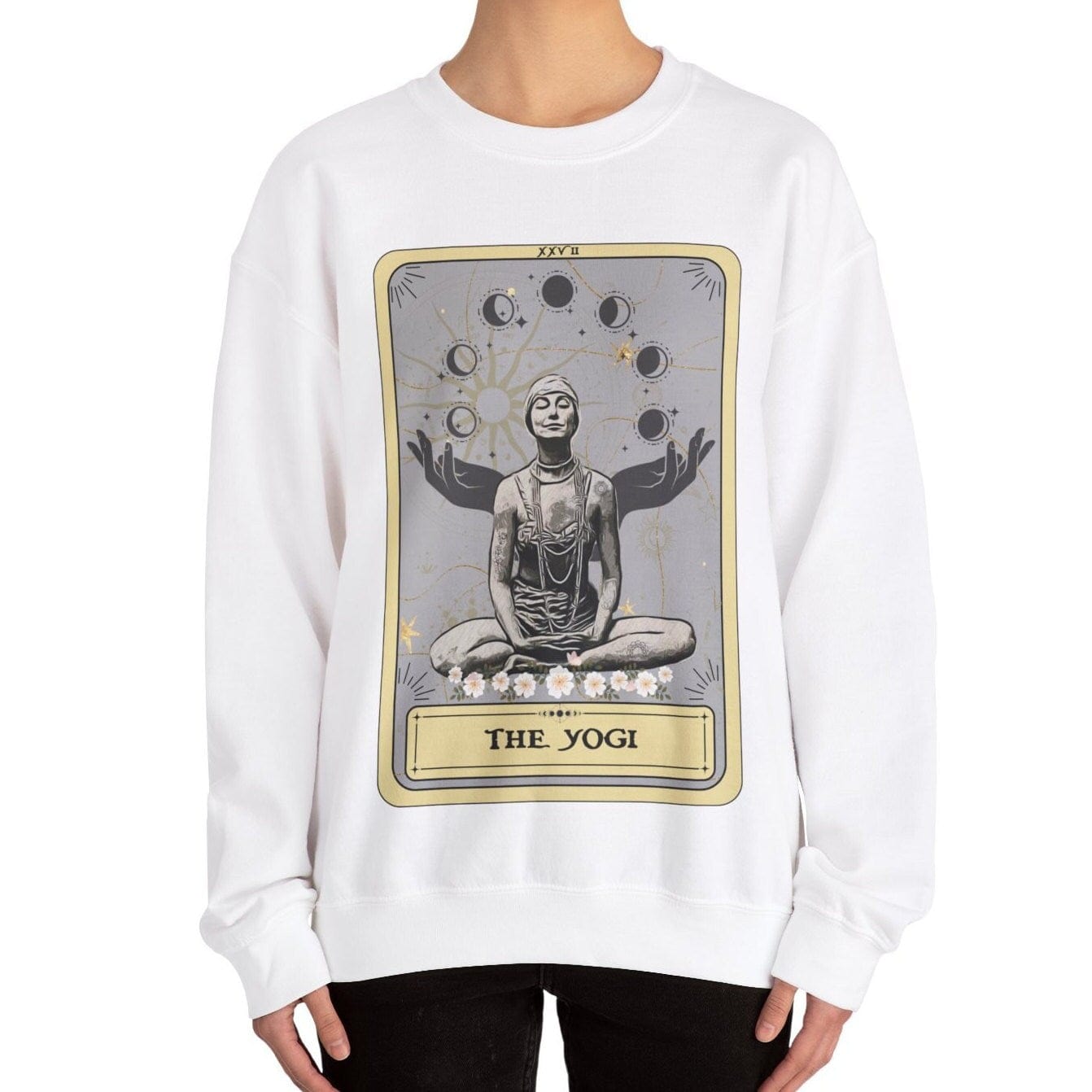 The Yogi Tarot Card Sweatshirt, Yoga Pose